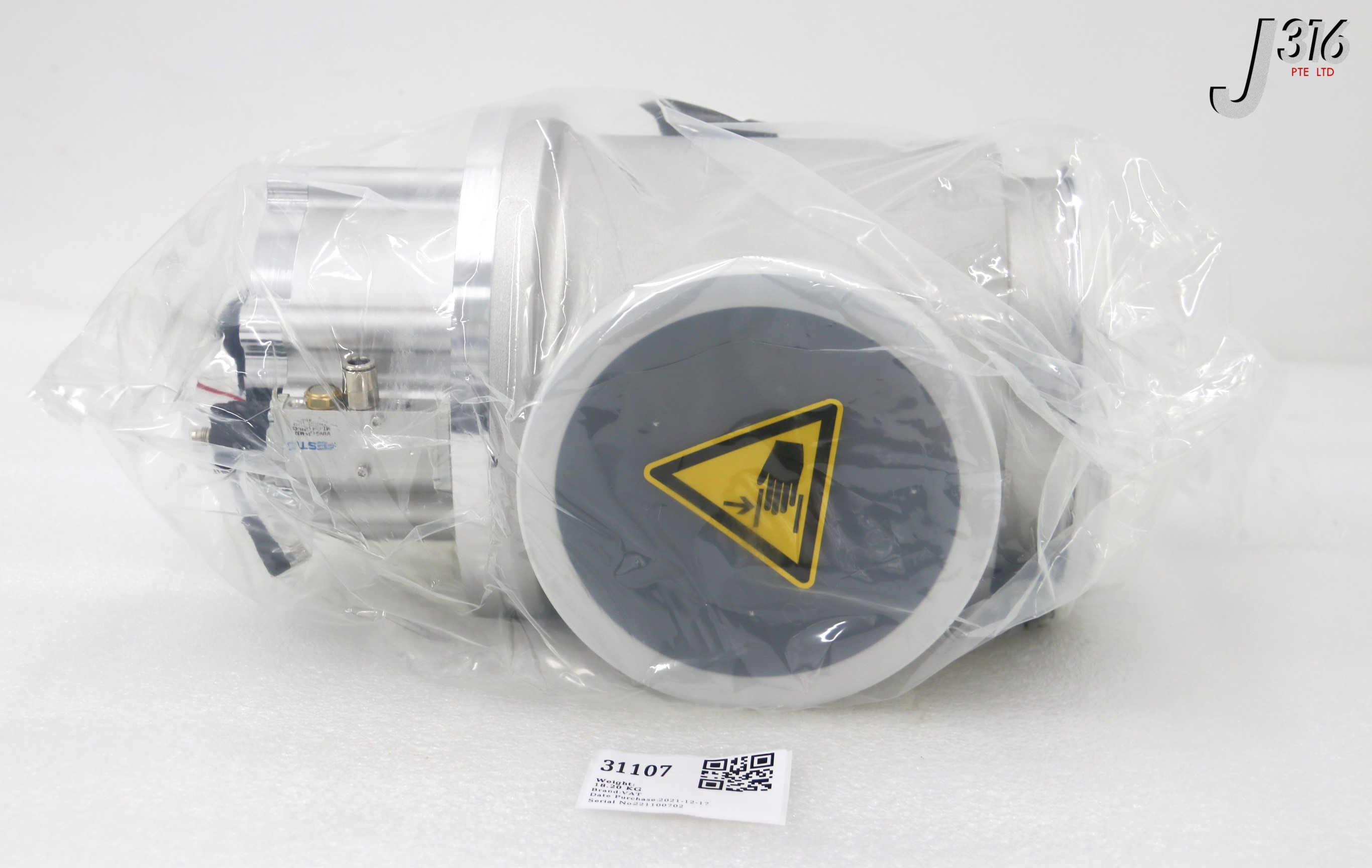 31107 VAT RIGHT ANGLE VACUUM VLV, VUVG-L14-M32-MT-G18-1R8L-CS